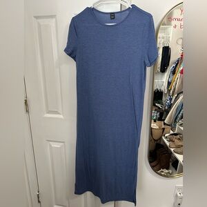 SHEIN Blue Casual T-Shirt Dress